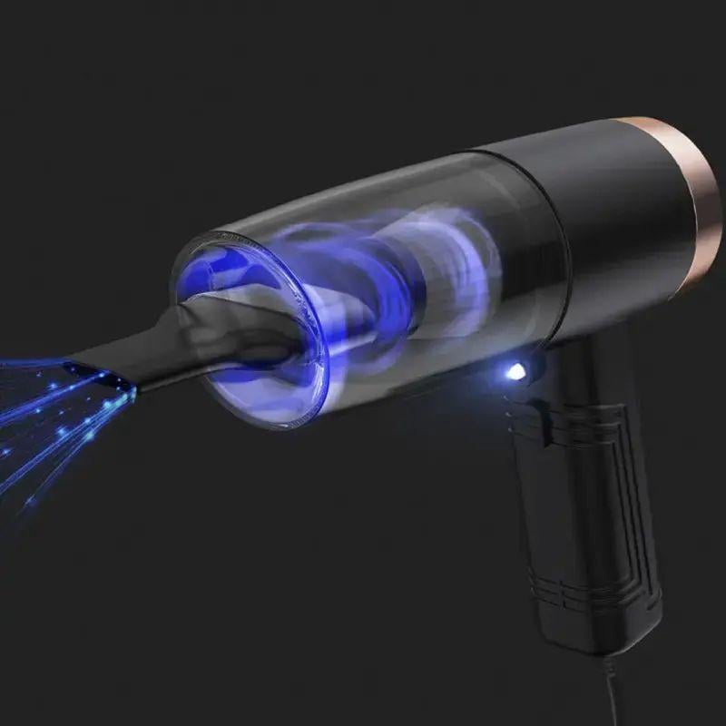 Автомобильный пылесос Vacuum cleaner USB 2in1 100 мл 60 Вт с фильтром тонкой очистки (opt-13339) - фото 4