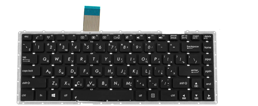 Клавиатура для ноутбука Asus F420 F420VP матовая (0KNB0-4132RU00)