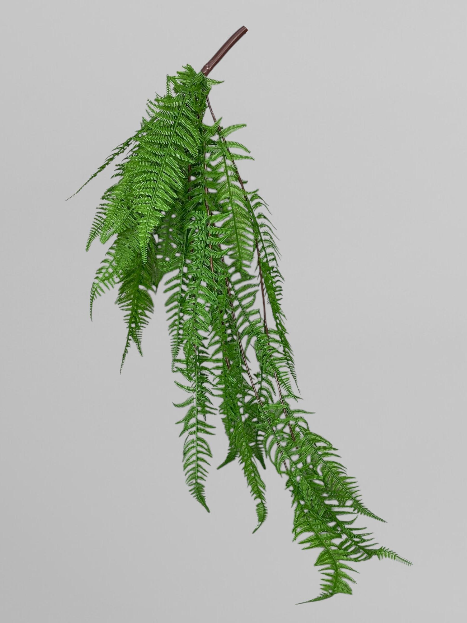 Искусственная зелень ампельный куст папоротника из мягкого пластика 120 см Зеленый (Р02006) - фото 3 Искусственная зелень ампельный куст папоротника из мягкого пластика 120 см Зеленый (Р02006) - фото 3