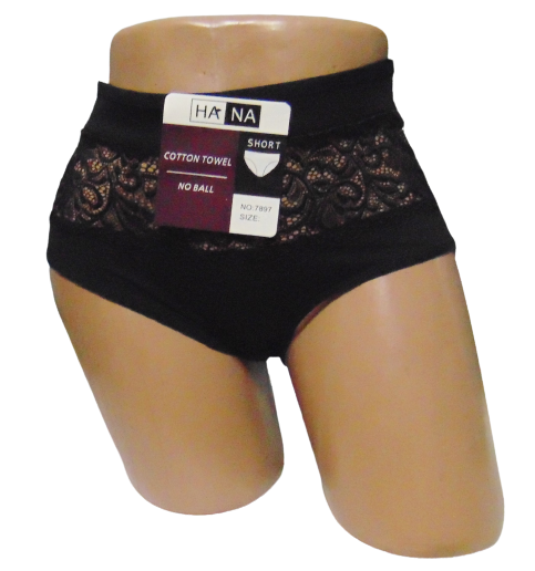 Женские трусы Hana 7897 XL Черный (1723160218)