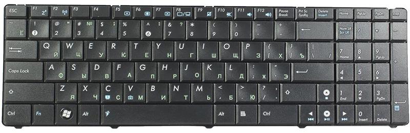 Клавиатура для ноутбука Asus X20/X20 матовая (04GNV91KRU00)