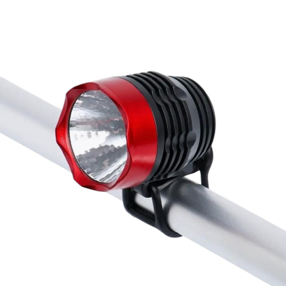 Фонарик для велосипеда Stenson VL97747 с креплением Черный с красным (25307703)