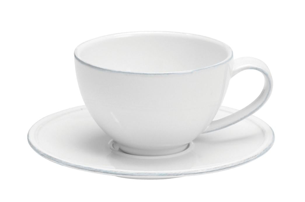 Чашка для чая с блюдцем Costa Nova Friso 260 мл White (560673991345)