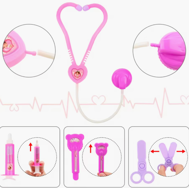 Дитячий медичний набір у валізці 21х18,5 см (61/1) - фото 2 Дитячий медичний набір у валізці 21х18,5 см (61/1) - фото 2