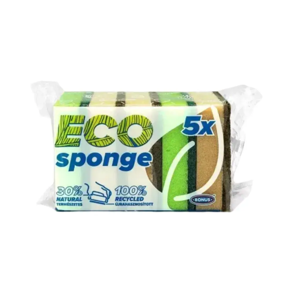 Губка для мытья посуды Bonus+ Eco Sponge 5 шт. (25876077)