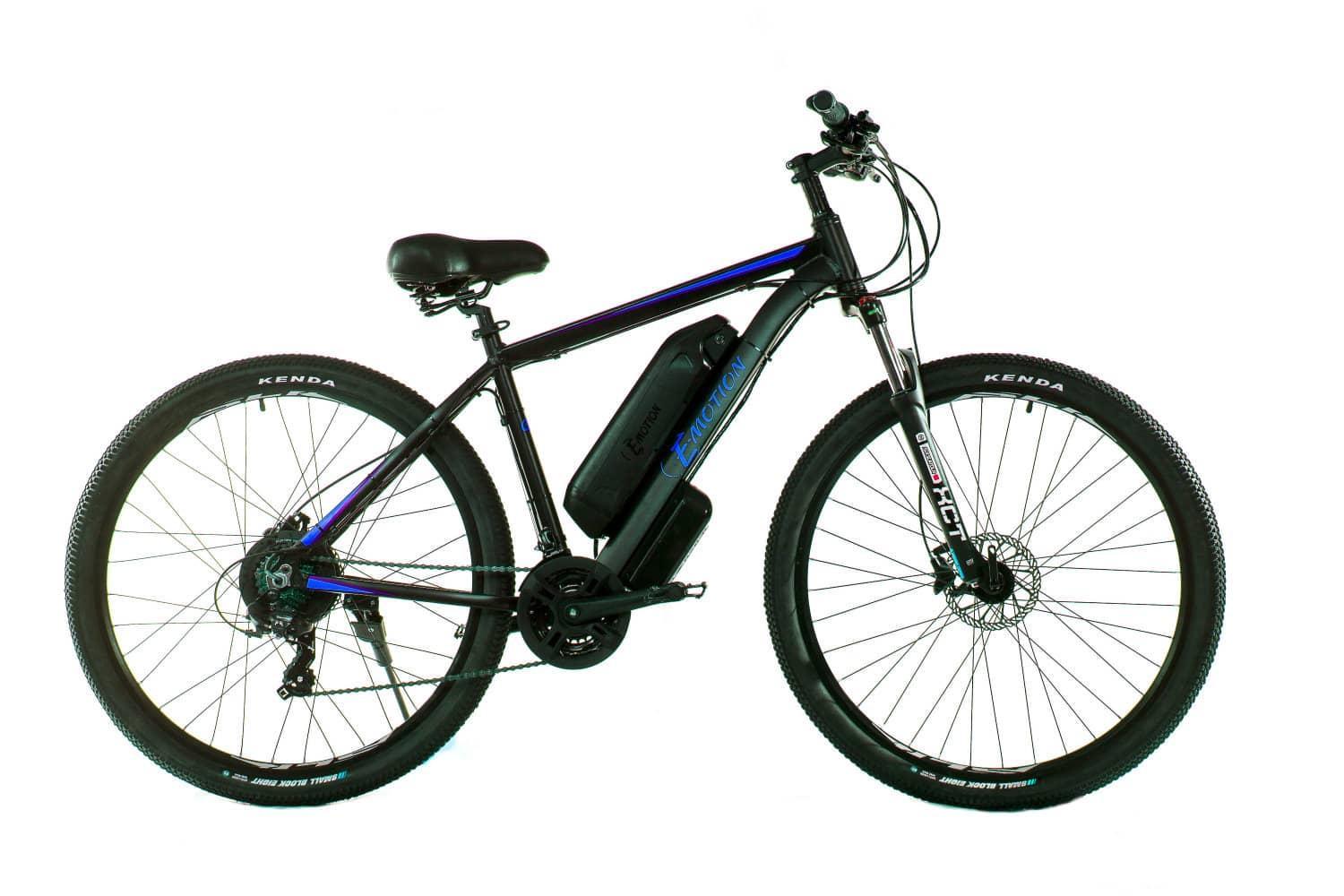 Электровелосипед E-Motion MTB GT механический тормоз 29"/19" 36V 14Ah 500W Черно-синий (EMMTBGTTBBM)
