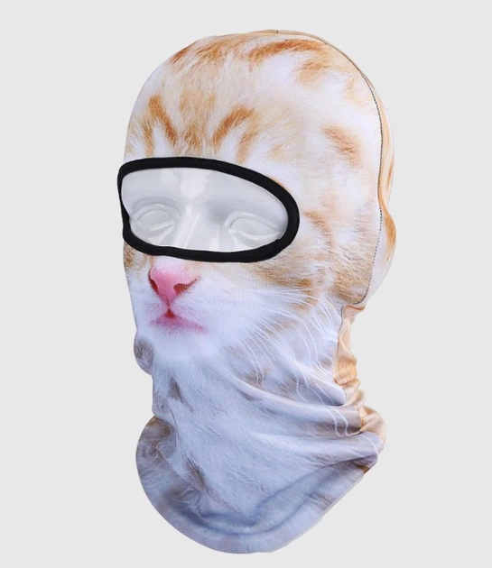 Балаклава Зверомаска 3D Кошка Рыжый (623667921)