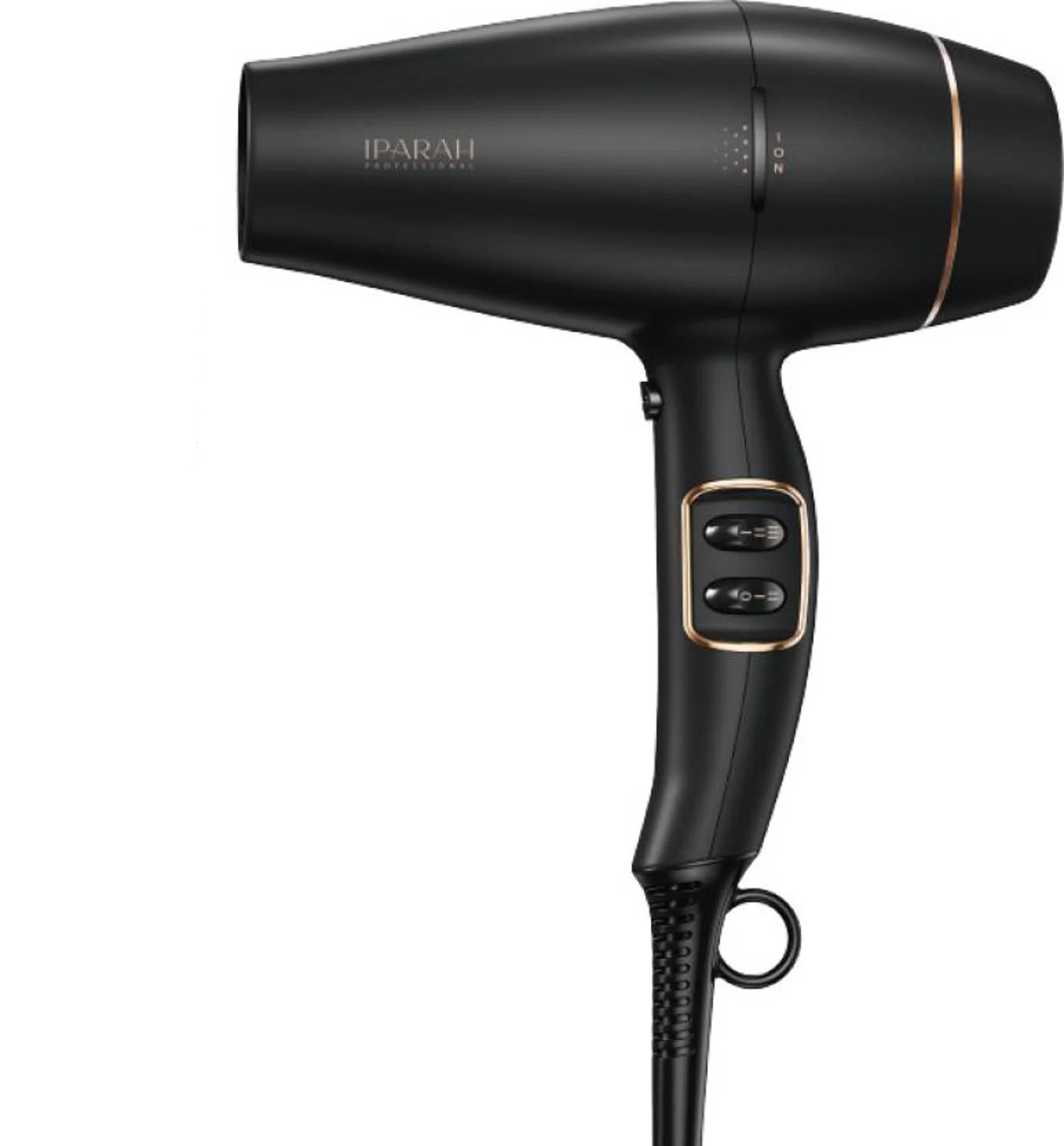 Фен для волос профессиональный IPARAH P-350 1800-2200 Вт2 режимы скорости и 3 нагрева пластиковый Черный