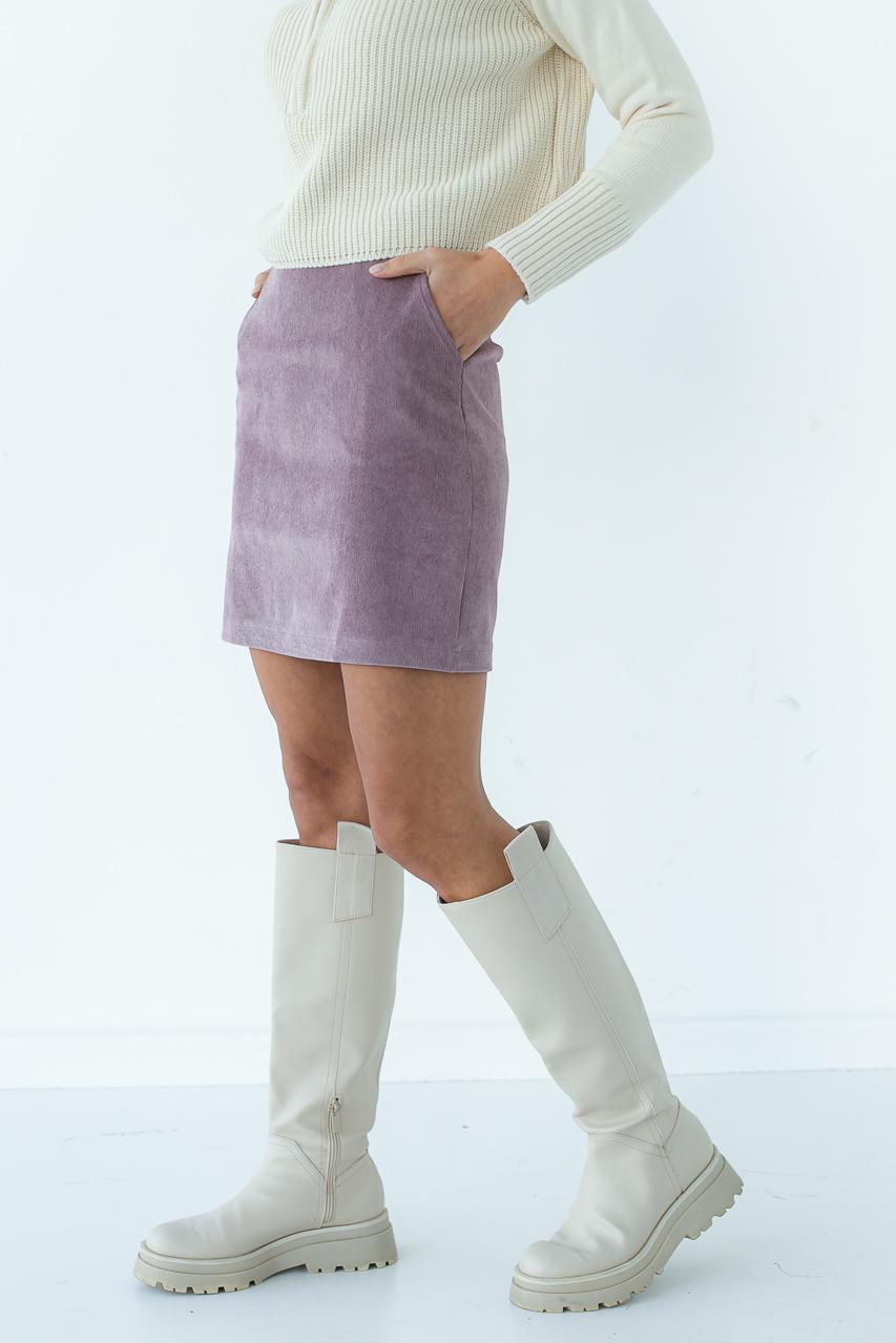 Спідниця олівець LUREX Бузковий L (9505918) - фото 4