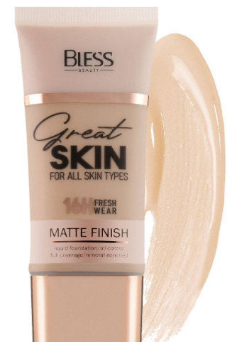 Тoнальний крем Bless Beauty Great Skin 4 пісочний 30 мл (5900960048041)