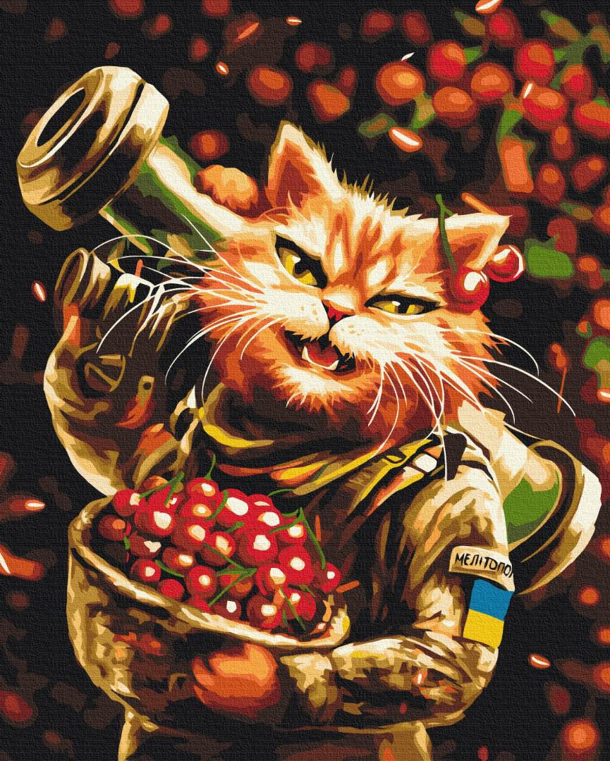 Картина по номерам Brushme Котик Мелитополь 40x50 см (BS53699)