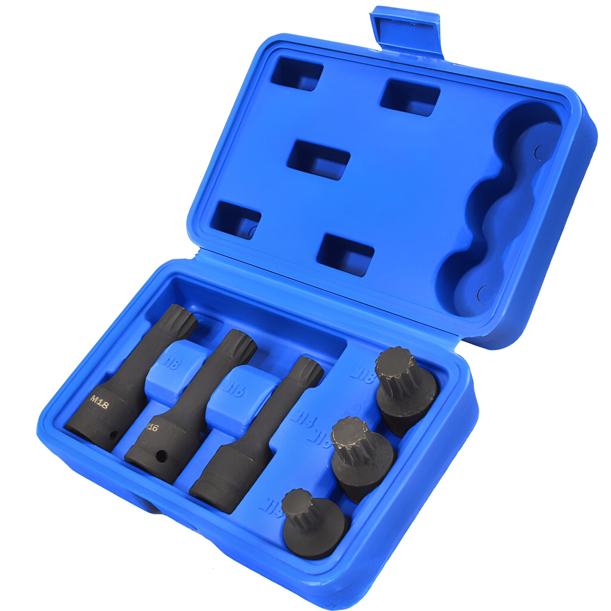 Набор ударных торцевых головок Mar-Pol M66416 1/2" M14-M16-M18 6 шт.