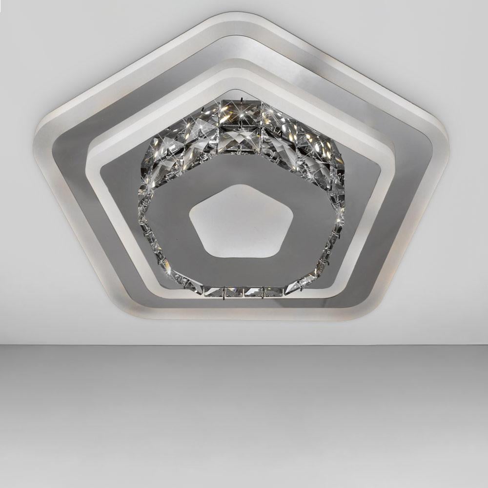 Люстра светодиодная Svet с хрусталем 56W 3000-6000К Хром (SY-7240/240 CR)