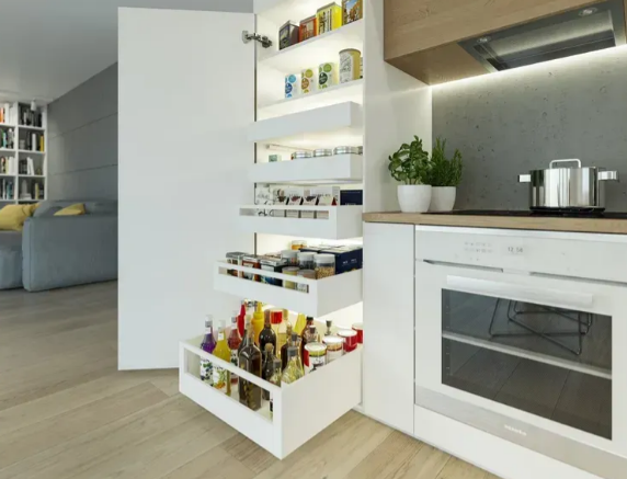 Выдвижная система GTV AxisPro l-350 мм очень высокий H199 Белый (PB-AXISPRO-KPL350D1) - фото 3 Выдвижная система GTV AxisPro l-350 мм очень высокий H199 Белый (PB-AXISPRO-KPL350D1) - фото 3