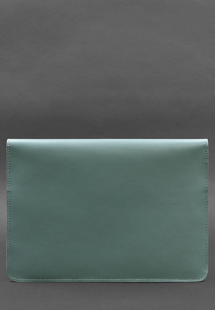 Чохол шкіряний конверт на магнітах для ноутбука універсальний Бірюзовий (A-027995) - фото 5 Чохол шкіряний конверт на магнітах для ноутбука універсальний Бірюзовий (A-027995) - фото 5