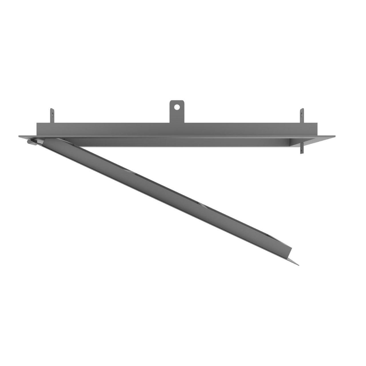 Люк антивандальний стіновий з вухом для навісного замка сталевий ревізійний 400х400 мм Лсв-44 Сірий (2080538758/К0547) - фото 3 Люк антивандальний стіновий з вухом для навісного замка сталевий ревізійний 400х400 мм Лсв-44 Сірий (2080538758/К0547) - фото 3