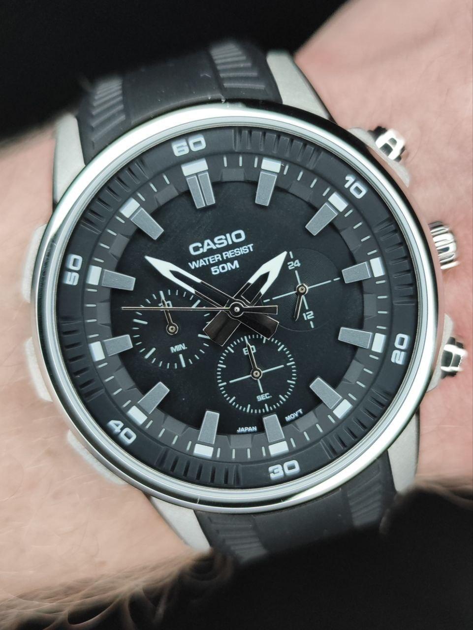 Наручные часы мужские Casio MTP-E505-1A Timeless Collection Черный (2672795181)