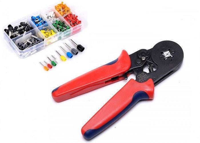 Кримпер 4 кулачків з набором наконечників 0,25-10 мм 400 шт. (HSC8-6) Кримпер 4 кулачків з набором наконечників 0,25-10 мм 400 шт. (HSC8-6)