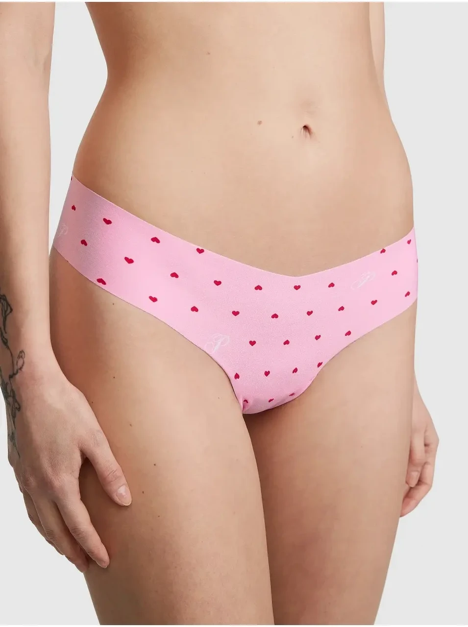 Трусики женские Victoria's Secret стринги бесшовные No-show THONG L Розовый (2530466555)