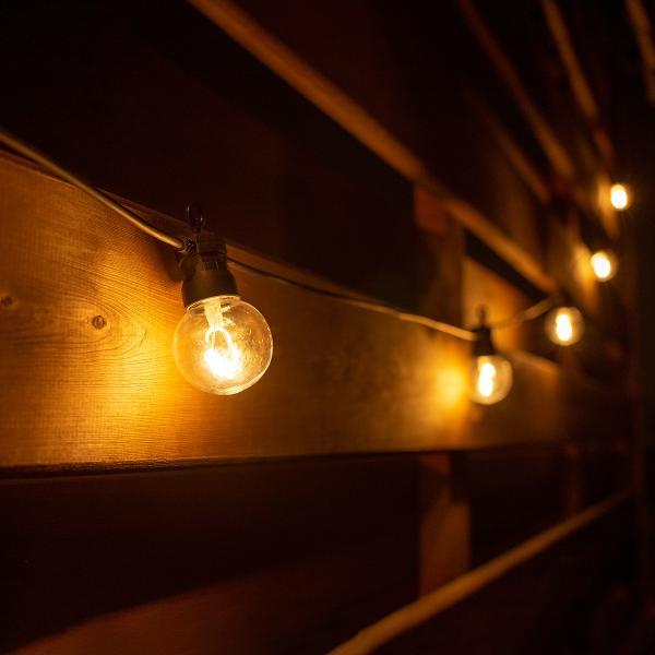 Електрогірлянда-ретро LED Yes! Fun вулична 10 ламп ⌀ 50 м 8 м Білий теплий (801170)