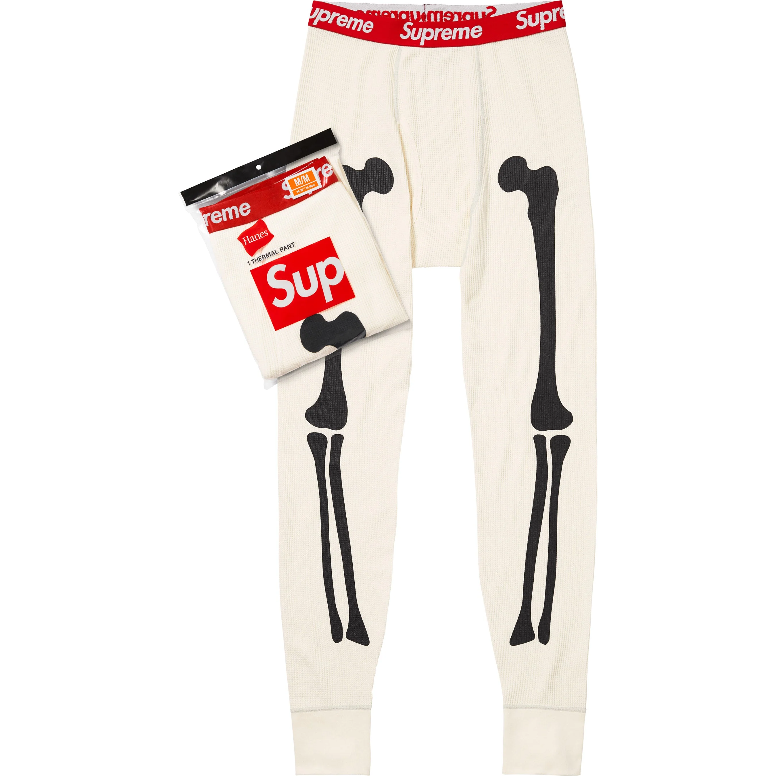 Термоштани Supreme/Hanes Bones Thermal Pant L Бежевий (23709592)