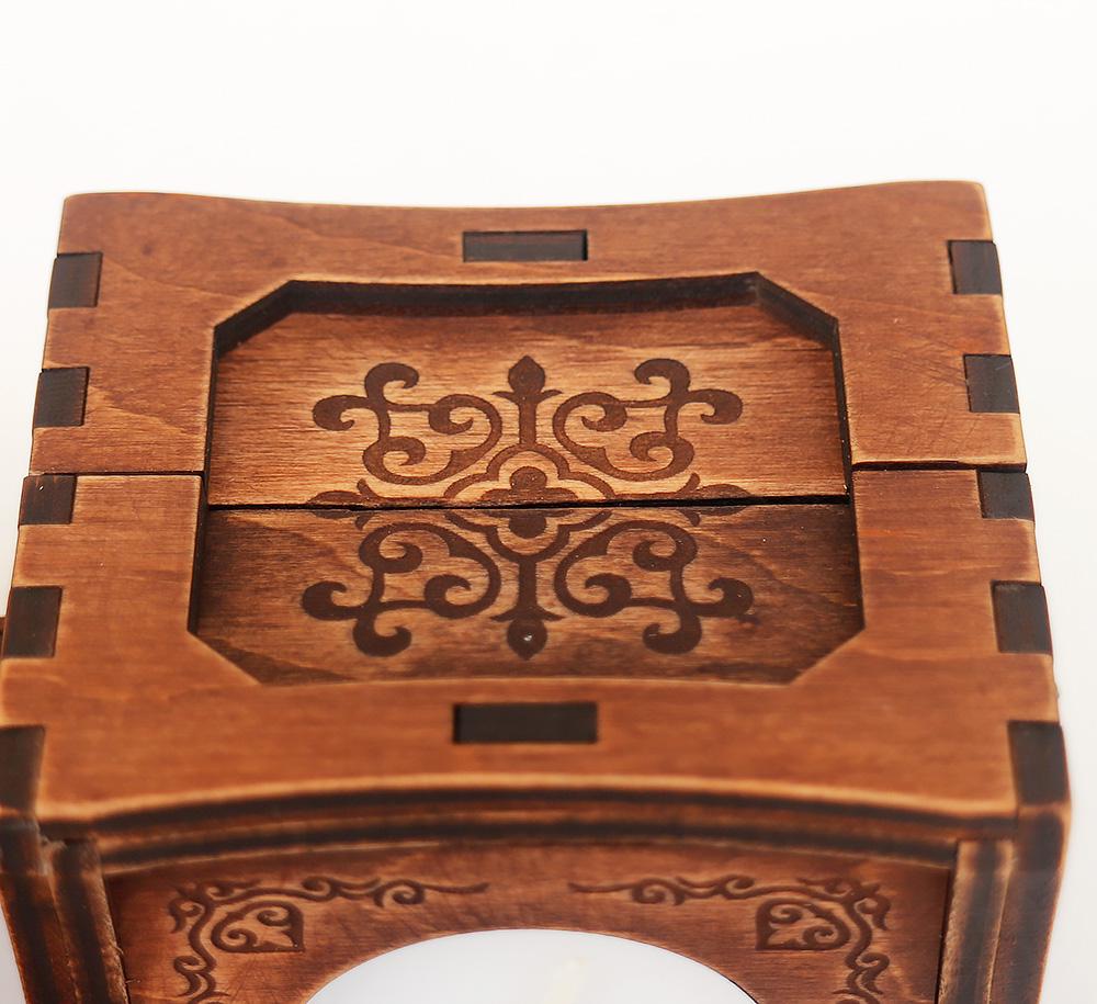 Підсвічник Гранд Презент 82 7,5х7,5 см Горіховий (23314) - фото 6 Підсвічник Гранд Презент 82 7,5х7,5 см Горіховий (23314) - фото 6