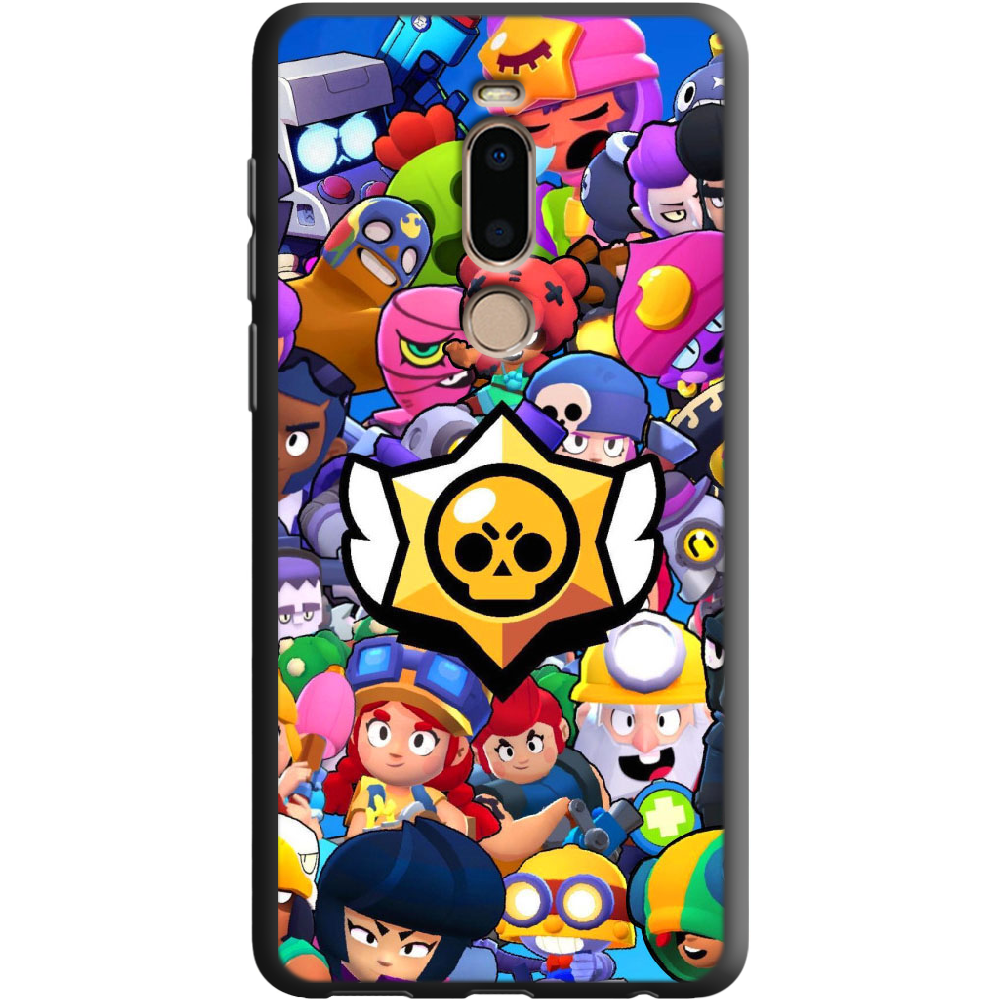 Чехол Boxface Meizu M8 Brawl Stars Черный силикон (35852-up2389-38817)