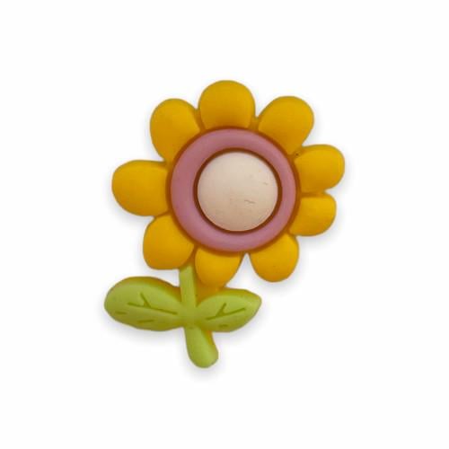 Джибитс для обуви JIBBITZ Цветочек №64 Желтый (453)