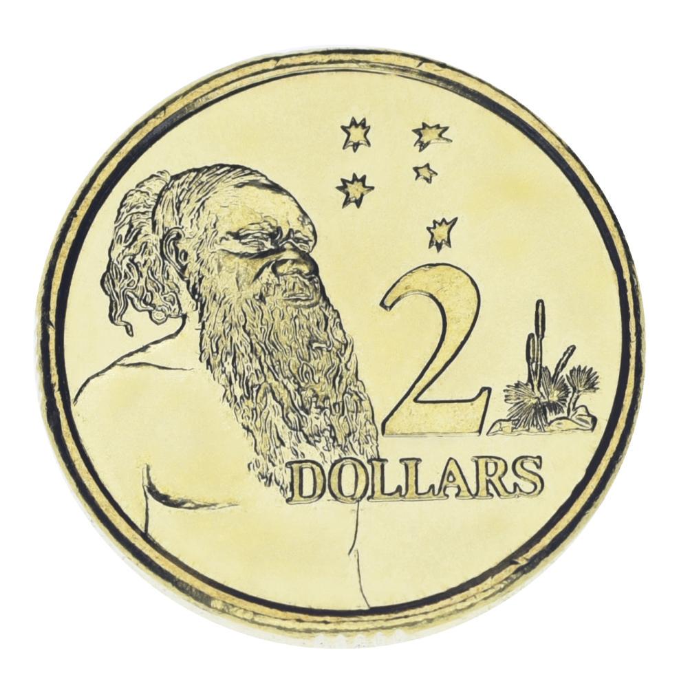 Коллекционная монета Австралия 2 доллара 2024 UNC Charles III (М20039)