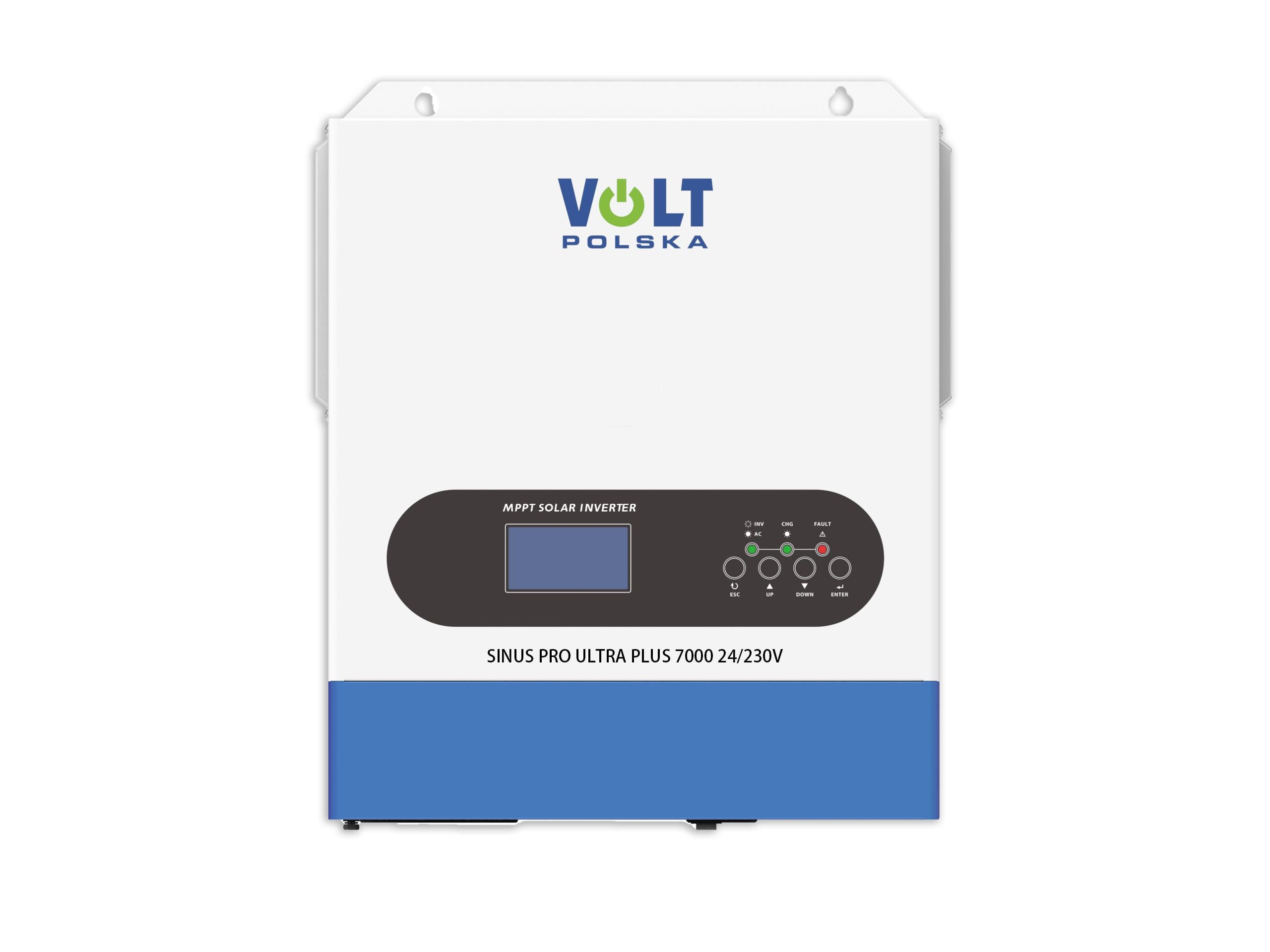 Инвертор солнечный Volt Polska Sinus PRO ULTRA PLUS 7000 24/230 В 3500/7000 Вт MPPT (3SSS350024)
