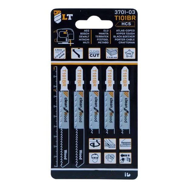 Полотно для электролобзика LT Т101 ВR 5 шт. (3701-03) Полотно для электролобзика LT Т101 ВR 5 шт. (3701-03)