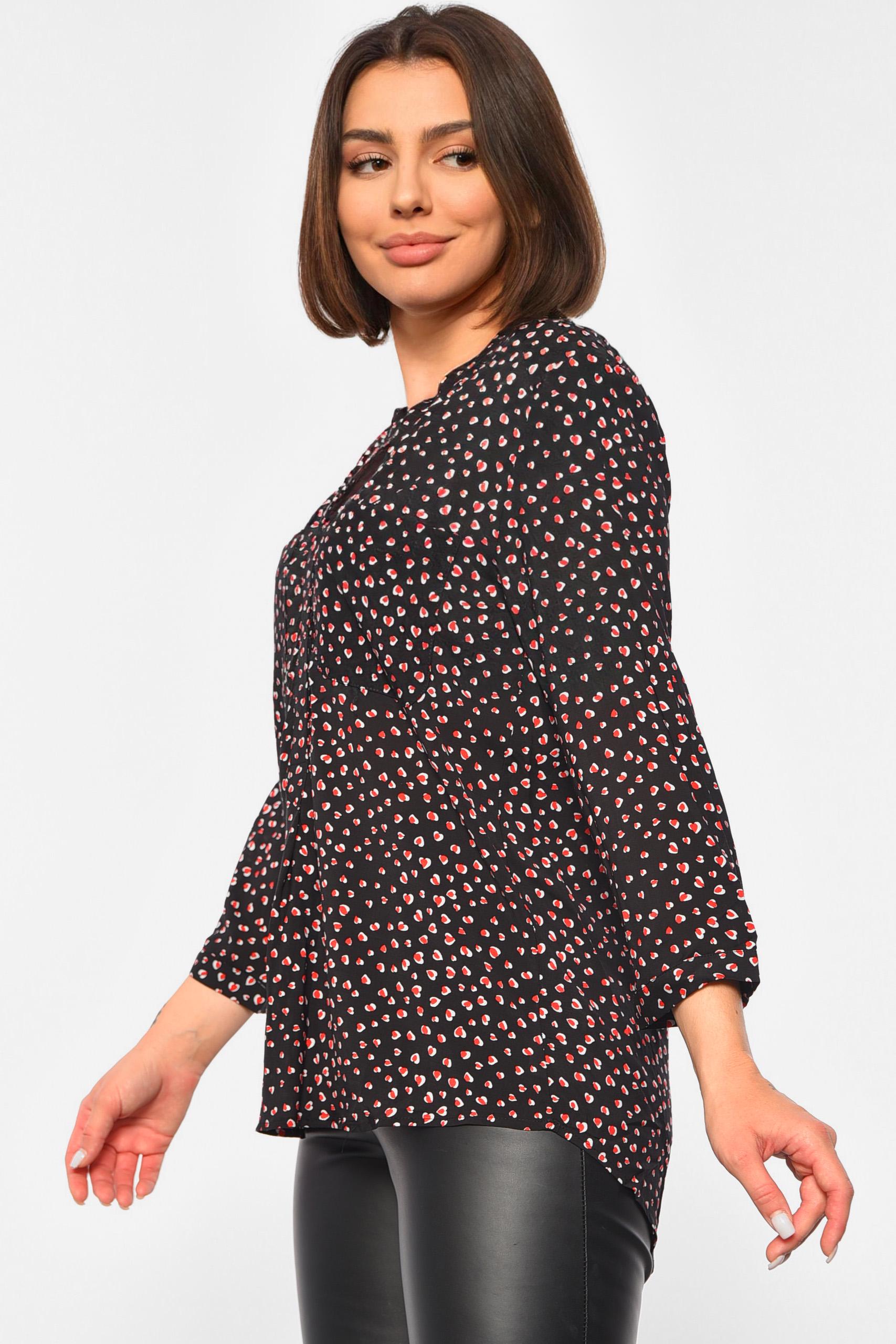 Блуза женская р. 42 Черный (188990) - фото 2