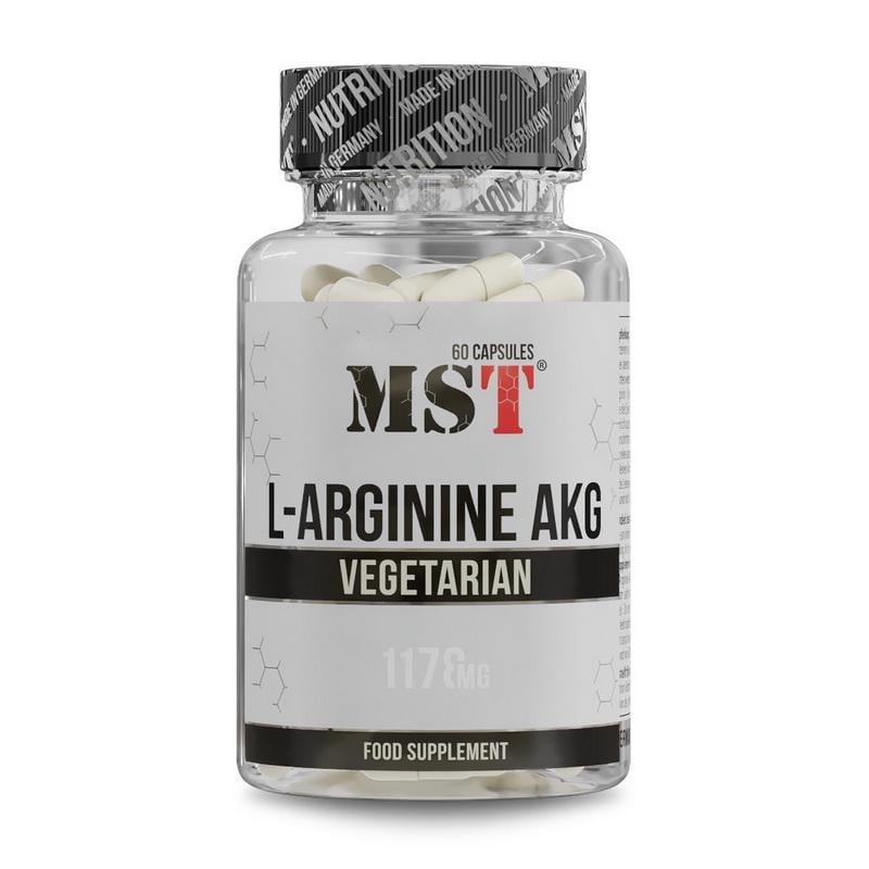 Аргинин MST L-Arginine AKG 1178 мг 60 вег. капс.