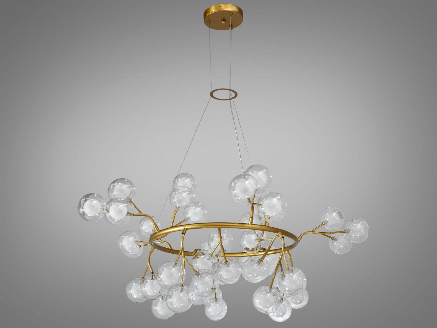 Люстра Diasha Светлячок подвесная 45 ламп Золотистый (Y889-45B GD)