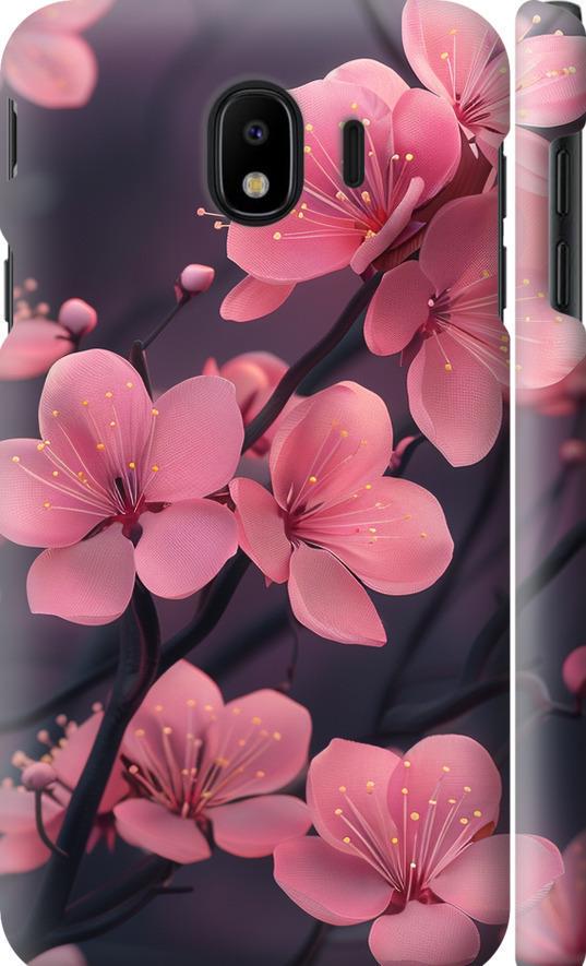 Чехол на Samsung Galaxy J4 2018 Пурпурная сакура (6075m-1487-42517)
