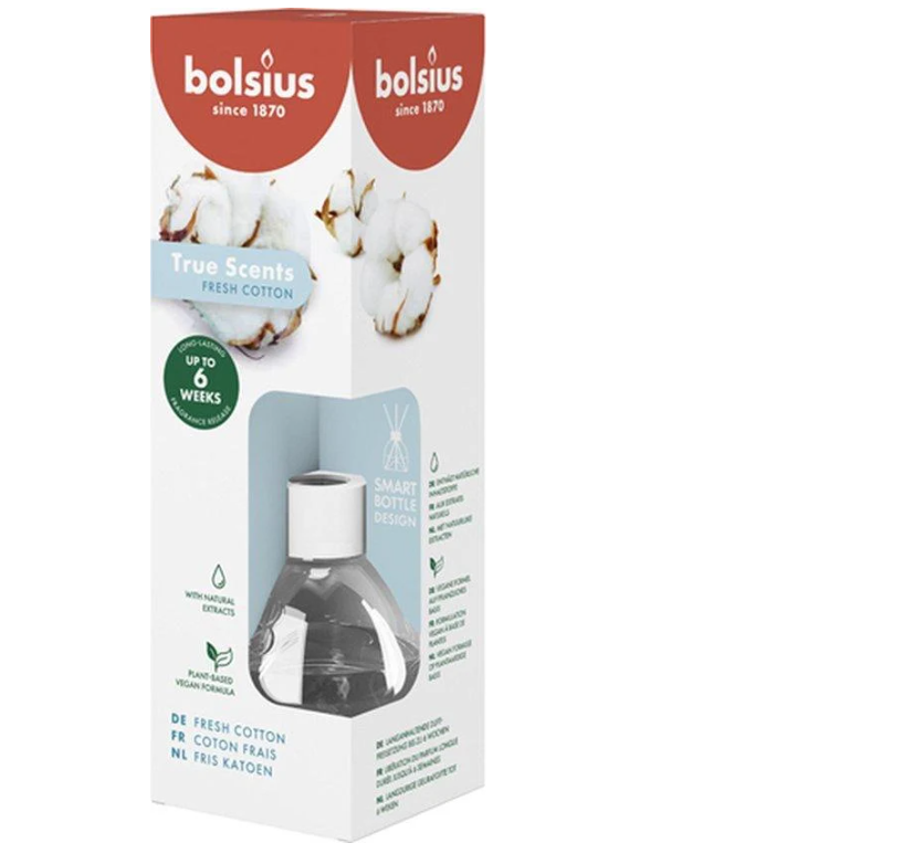 Аромадиффузор Bolsius fresh coton true scents 60 мл