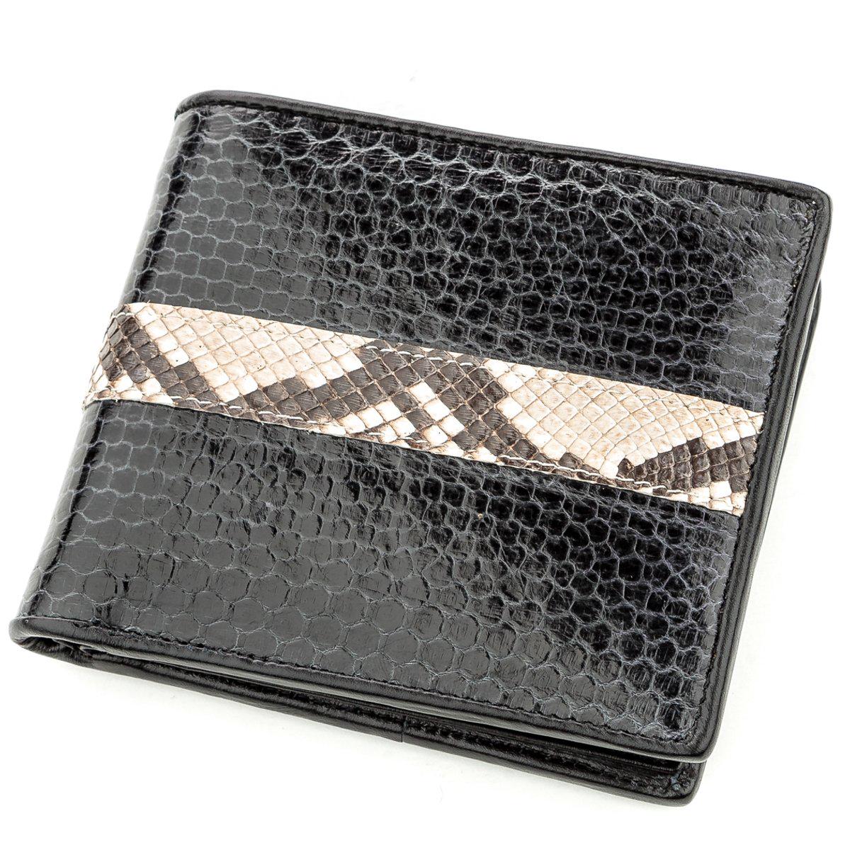 Кошелек Sea snake leather 18553 кожа Черный (23841)