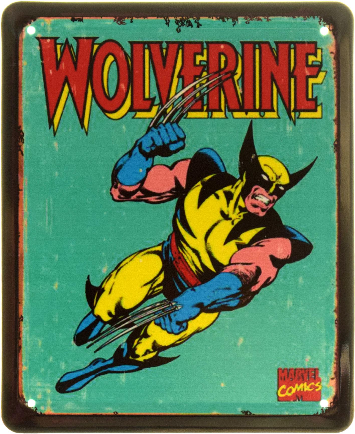Табличка металлическая "Wolverine" 18x22 см (ms-103868)