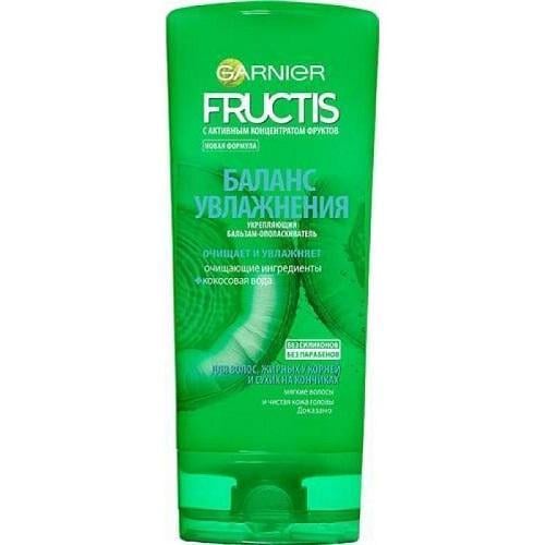 Бальзам-ополаскиватель Garnier Fructis Баланс Увлажнение для волос, жирных у корней и сухих на кончиках 200 мл (981003)