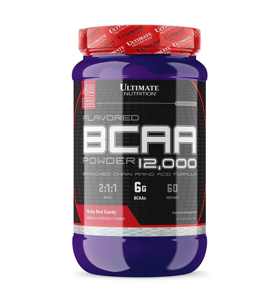 Амінокислоти Ultimate nutrition BCAA 12000 Ruby Red Candy 488 г