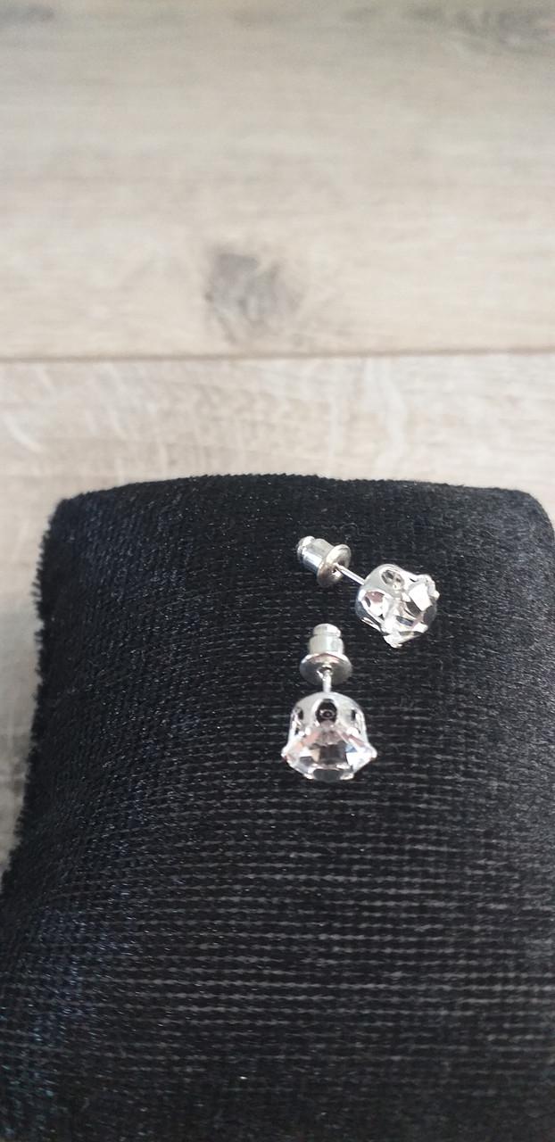 Сережки-цвяшки пуссети 5 мм Сріблястий (KG-5984) - фото 4