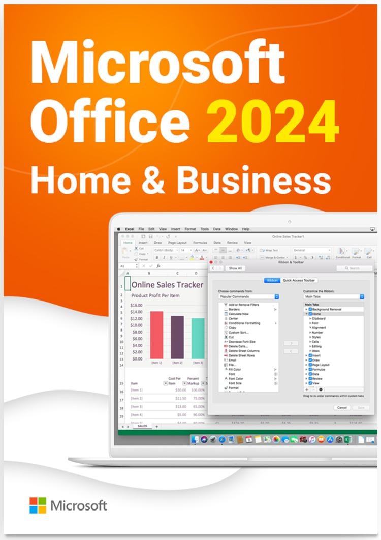 Программное обеспечение Office 2024 для дома и бизнеса электронная лицензия для 1 ПК всех языках (EP2-06605)