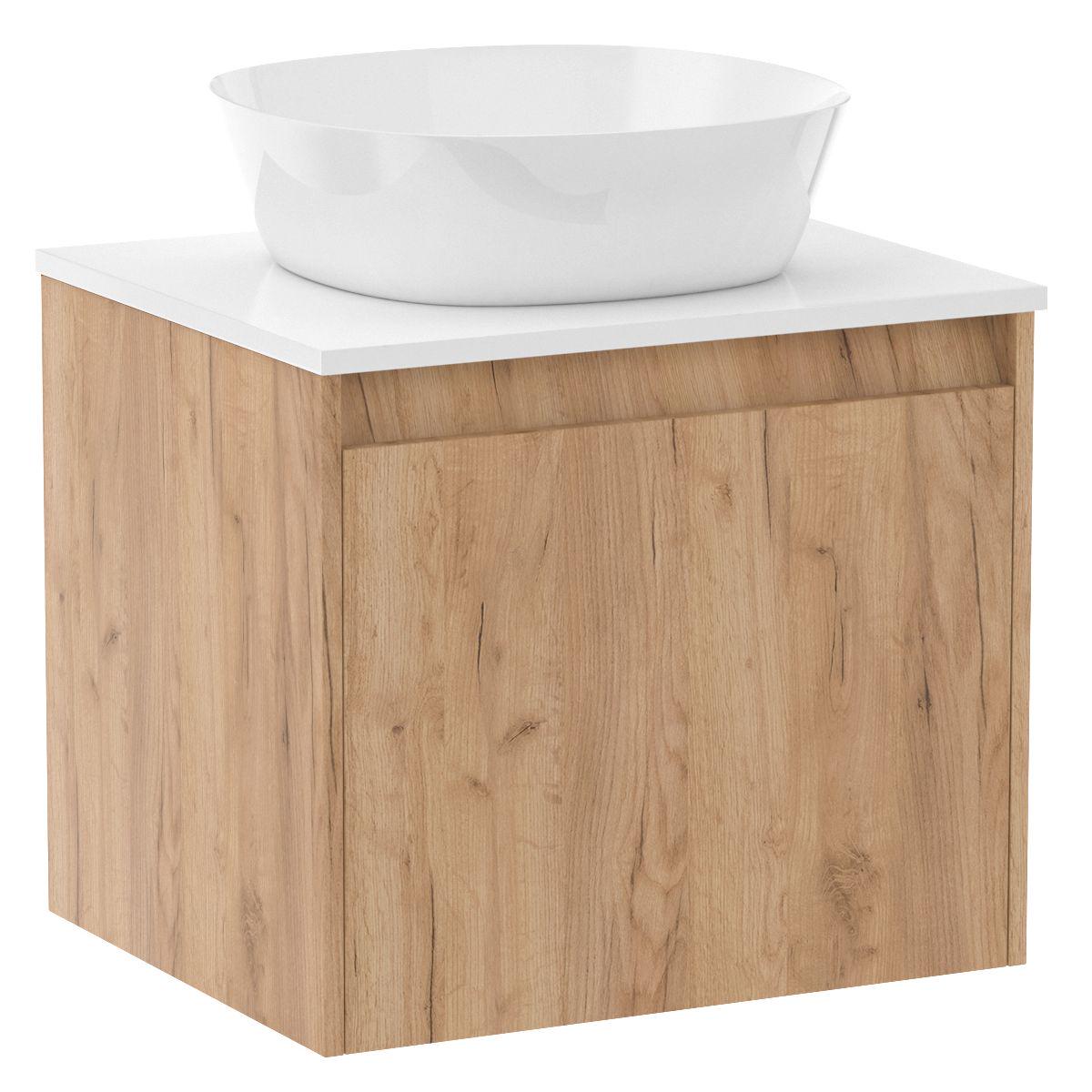 Тумба с умывальником подвесная Imprese BILOVEC f3276Dr 70x52,1x50,2 см Бежевый (161383)