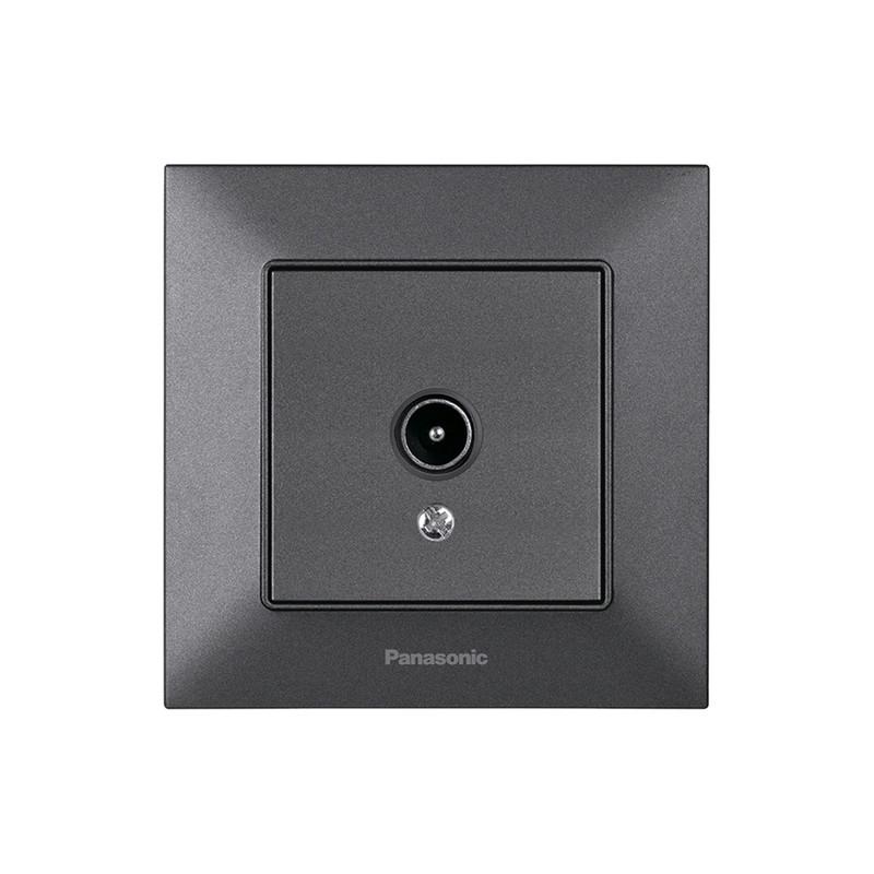 Розетка TV конечная Panasonic Arkedia Slim Дымчатый ABS (WNTC04512DG-UA1)