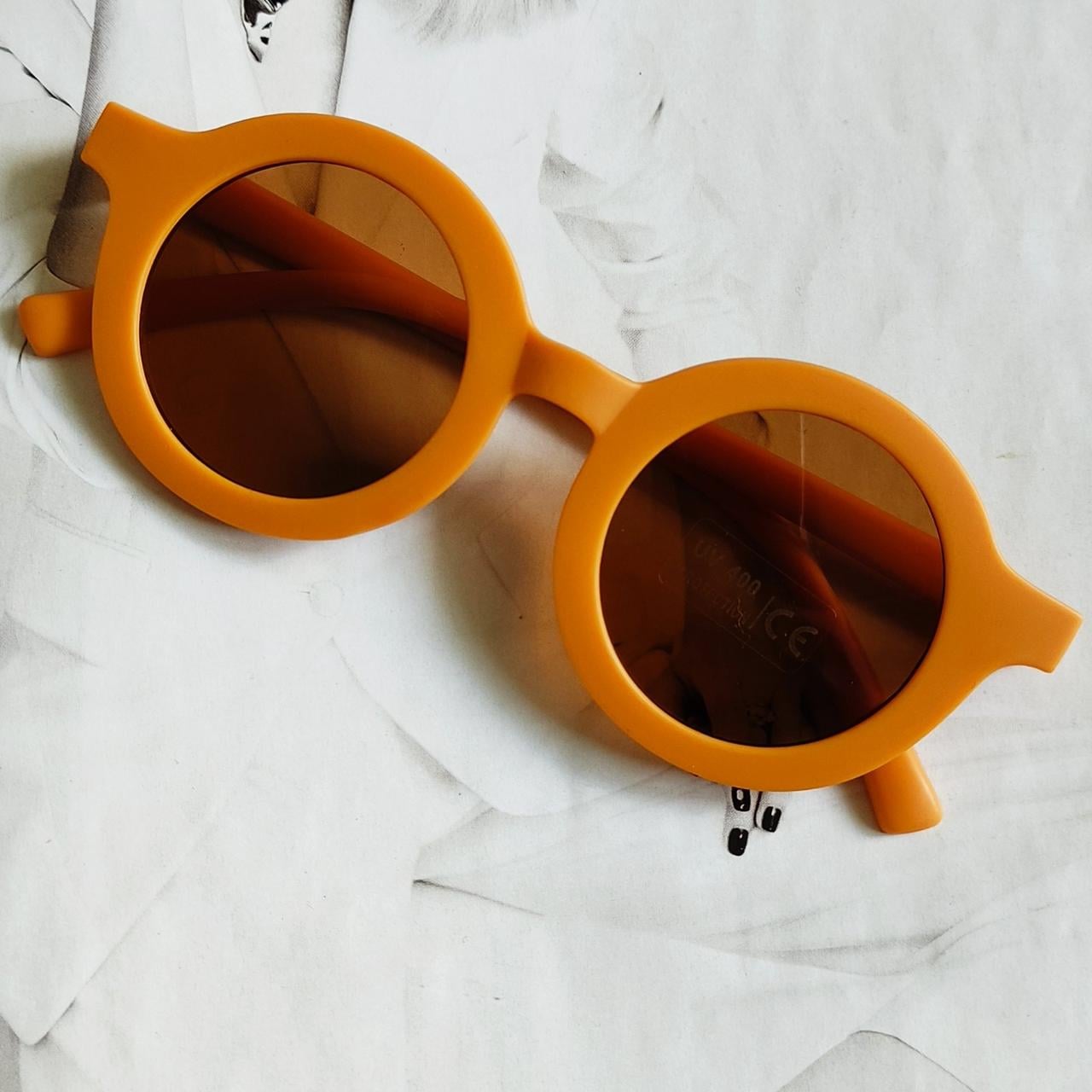 Очки детские круглые Карамель матовый