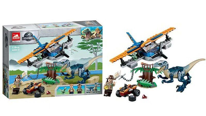 Конструктор Парк с динозаврами 11578 118 деталей в коробке - фото 2 Конструктор Парк с динозаврами 11578 118 деталей в коробке - фото 2