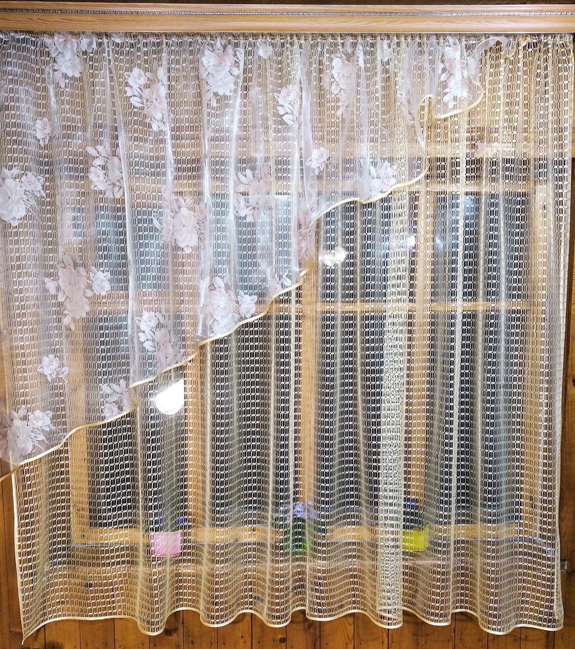 Шторы Фаина левая Абрикосовый бекет (963442224)