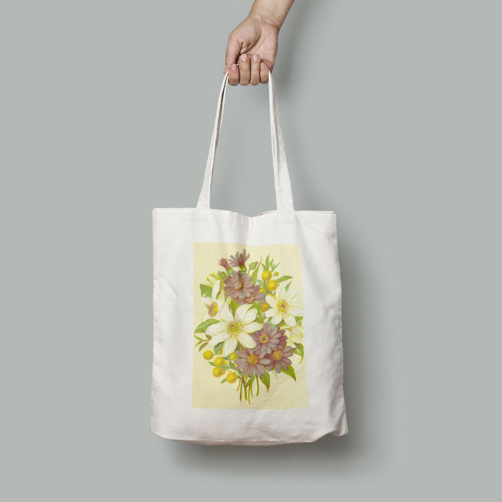 Эко-сумка Винтажный цветочный букет шопер (Flowers_1918002_Bag)