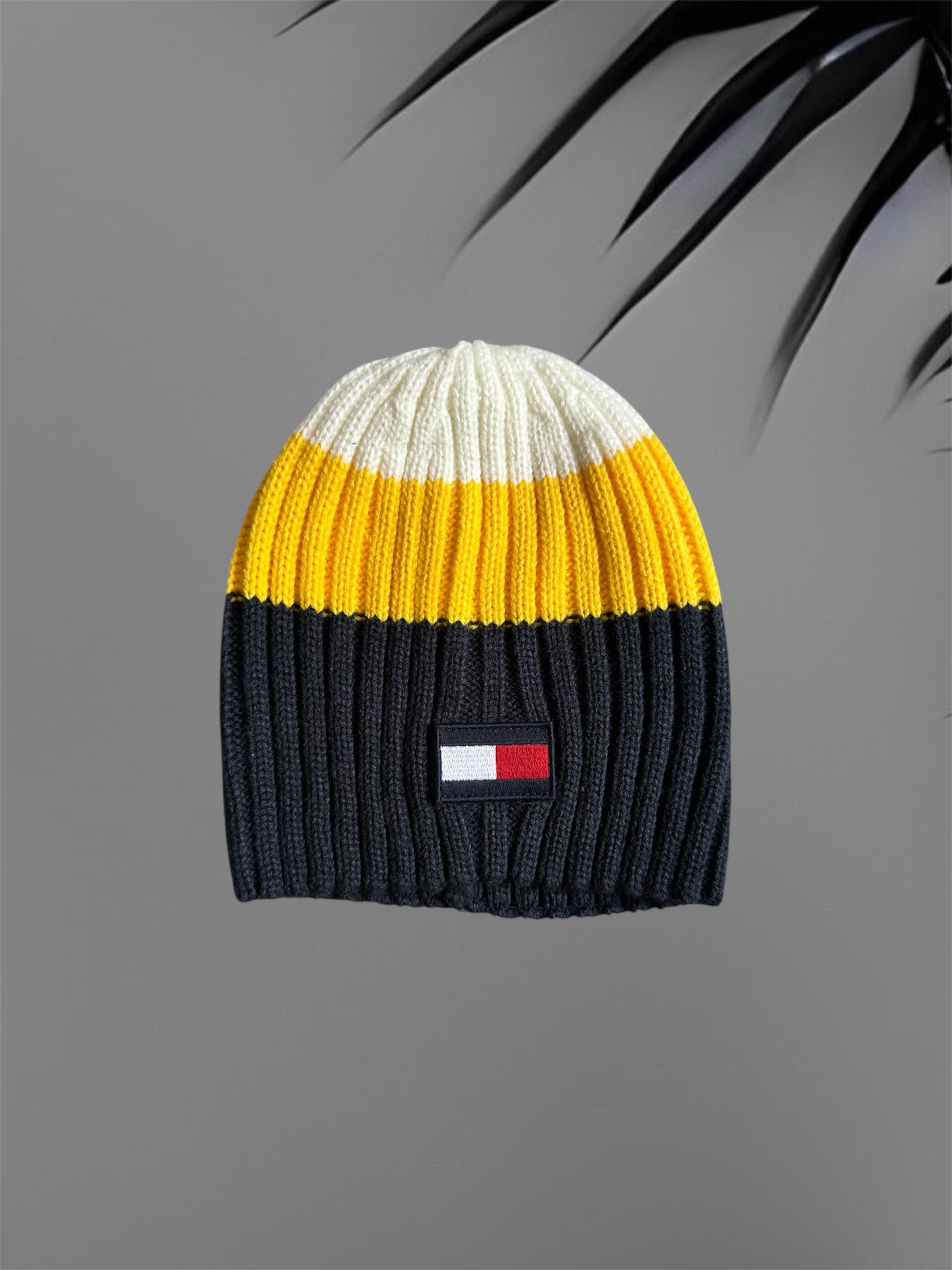 Шапка Tommy Hilfiger 6/8 лет 54-56 см Сине-желтый