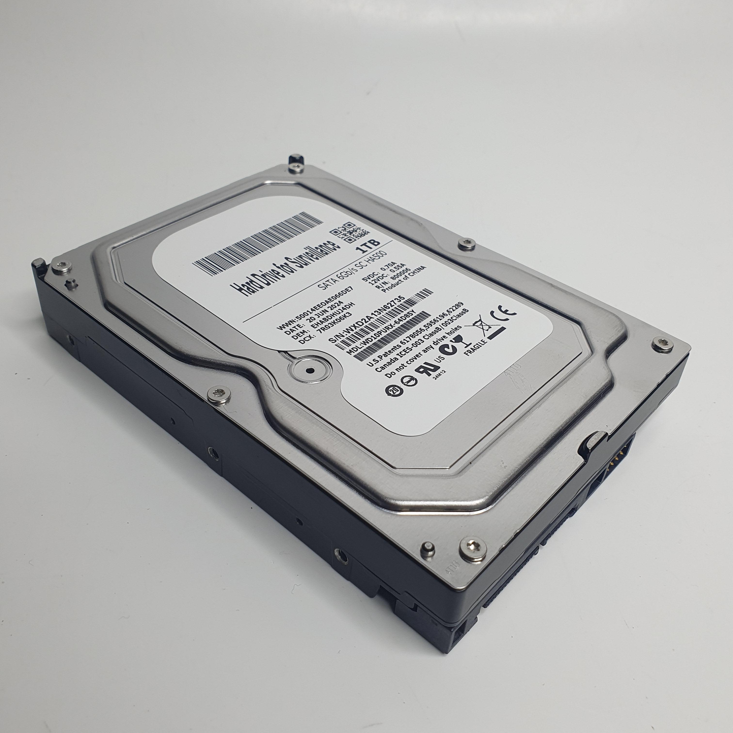 Жорсткий диск Hard Drive 1TB 3,5" SATAIII 5400rpm 64MB для настільних та портативних ПК (WD10EZRZ)